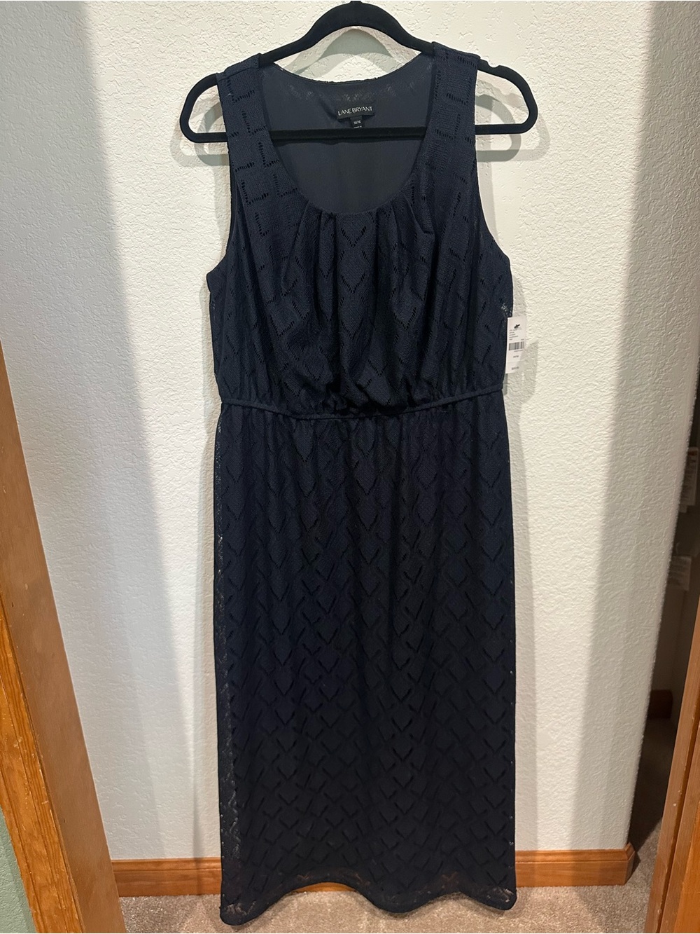 Lane Bryant Navy Lace Maxi Dress